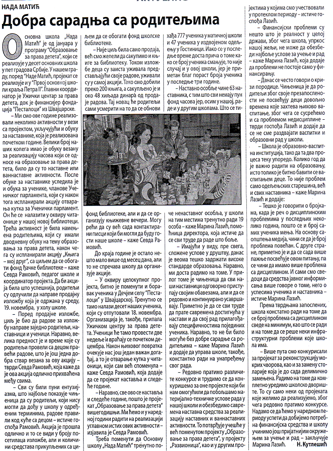 saradnja sa roditeljima